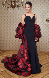 2 of 3 MNM Couture N0349 Black/Red