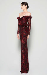 3 of 5 MNM Couture N0363 Burgundy