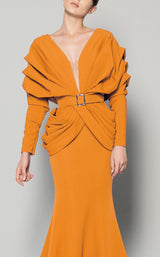 7 of 11 MNM Couture N0379 Mustard