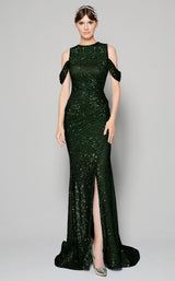 1 of 9 MNM Couture N0385 Dark Green