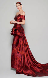 3 of 6 MNM Couture N0404 Burgundy