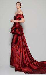 4 of 6 MNM Couture N0404 Burgundy