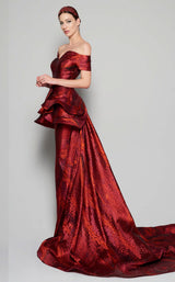 2 of 6 MNM Couture N0404 Burgundy