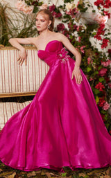 2 of 5 MNM Couture N0481 Fuchsia