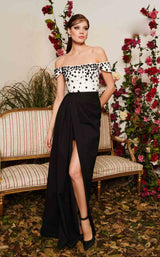 1 of 4 MNM Couture N0488 Black/White