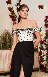 2 of 4 MNM Couture N0488 Black/White