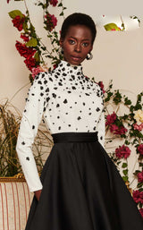 2 of 4 MNM Couture N0489 Black/White