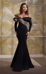 13 of 29 MNM Couture N0566 Black/Gold