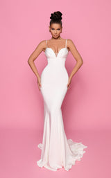 1 of 8 Nicoletta NP146 Dress Ivory