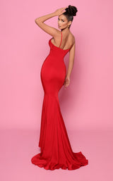 7 of 8 Nicoletta NP146 Dress Red