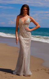 7 of 42 Nox Anabel C1632 Silver/Nude