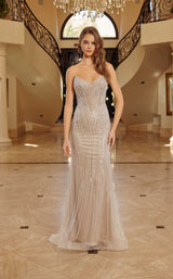 7 of 9 Nox Anabel C1844 Silver/Nude
