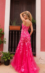 17 of 17 Nox Anabel Q1390 Coral/Fuchsia