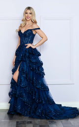 19 of 28 Nox Anabel R1299 Navy Blue