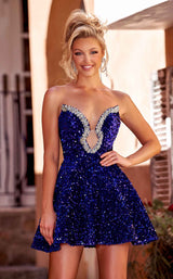 2 of 4 Portia and Scarlett PS202205 Dress Cobalt