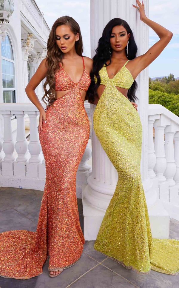 Portia and Scarlett PS22442C Hot-Orange&Hot-Yellow