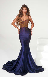 12 of 19 Portia and Scarlett PS22518 Navy/Gold