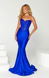 1 of 6 Portia and Scarlett PS23305 Dress Cobalt