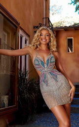 18 of 20 Portia and Scarlett PS23552C Dress Silver-AB