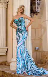 1 of 3 Portia and Scarlett PS24341 Blue Multi
