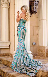 3 of 3 Portia and Scarlett PS24341 Teal-Multi