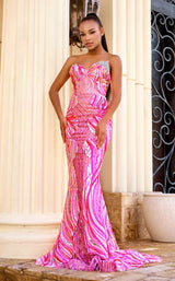 1 of 2 Portia and Scarlett PS24343 Pink Multi