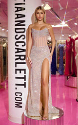 3 of 10 Portia and Scarlett PS24877C Silver-Nude