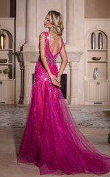 4 of 4 Portia and Scarlett PS25289 Hot Pink/Silver