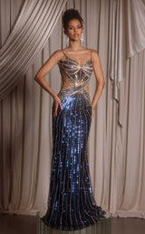 7 of 18 Portia and Scarlett PS26405C Navy/Gold