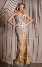 3 of 3 Portia and Scarlett PS26409C Nude-Silver-Gold