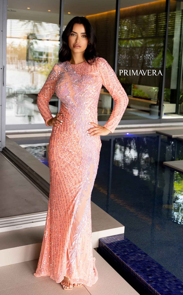 Primavera Couture 12117 Dress | TheDressWarehouse.com Coral / 10