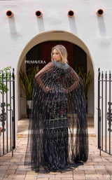 4 of 4 Primavera Couture 12172 Black Multi