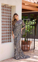 1 of 5 Primavera Couture 12174 Charcoal/Gold