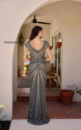 5 of 7 Primavera Couture 13135 Charcoal/Gold