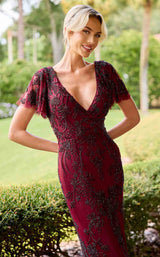 2 of 11 Primavera Couture 13184 Burgundy