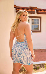 5 of 6 Primavera Couture 14096 Ivory/Blue