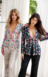 6 of 10 Primavera Couture 4274 Black-Multi