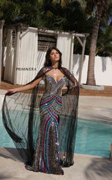 2 of 6 Primavera Couture 4385 Black Multi