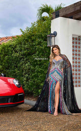 4 of 6 Primavera Couture 4385 Black Multi
