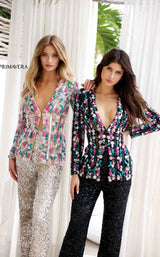 6 of 10 Primavera Couture 4388 Black Multi