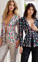 7 of 10 Primavera Couture 4388 Black Multi