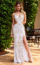 14 of 23 Primavera Couture 4508 Ivory/Gold