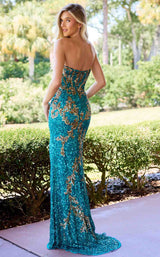 6 of 6 Primavera Couture 4516 Teal/Gold