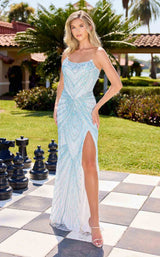 7 of 16 Primavera Couture 4526 Ivory/Blue