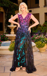 2 of 8 Primavera Couture 4569 Black Multi