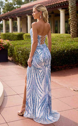 6 of 14 Primavera Couture 4594 Ivory/Blue