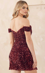 11 of 15 Nox Anabel R812 Dress Burgundy