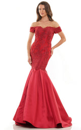 2 of 6 Rina Di Montella RD2783 Burgundy