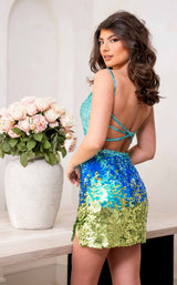 15 of 22 Rachel Allan 40406 Mint-Ombre