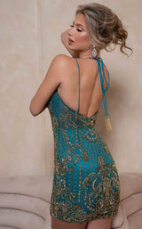 13 of 13 Rachel Allan 40467 Peacock/Gold